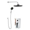 Sprchový set s baterií pod omítku, pro 2 spotřebiče, s příslušenstvím a tělesem, chrom