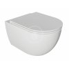 Závěsné WC se sedátkem SoftClose, Rimless, bílá