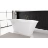 FLORINA volně stojící vana litý mramor, 170x80x61cm, bílá