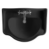 RETRO keramické umyvadlo 73x54cm, černá mat