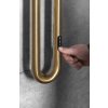DUOPASSO elektrický sušák ručníků s časovačem, 122x1700mm, 45 W, zlato mat