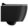 PURA SHORT závěsná WC mísa, Swirlflush, 35x46cm, černá dual-mat