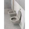 PURA závěsná WC mísa, Swirlflush, 36x50cm, tortora dual-mat