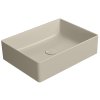KUBE X keramické umyvadlo na desku, 50x37cm, creta mat
