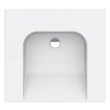COMMUNITY keramické umyvadlo 60x55cm, bez přepadu a otvoru, bílá ExtraGlaze