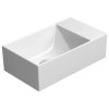 KUBE X keramické umývátko 40x23cm, bez otvoru, pravé/levé, bílá mat