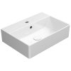 KUBE X keramické umyvadlo 50x37cm, broušená spodní hrana, bílá ExtraGlaze