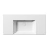 KUBE X keramické umyvadlo 100x47cm, s odkládacími plochami, bez otvoru, bílá ExtraGlaze