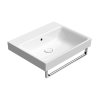 NUBES keramické umyvadlo 60x50cm, bez otvoru, bílá ExtraGlaze
