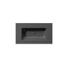 PURA keramické umyvadlo Slim 82x46cm, bez otvoru, černá mat