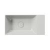 KUBE X keramické umývátko 50x25cm, broušená spodní hrana, bez otvoru, pravé/levé, cenere mat