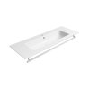 PURA keramické umyvadlo Slim 122x46cm, bílá ExtraGlaze