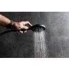 Ruční masážní sprcha, 3 režimy sprchování + režim oplach, silikon trysky, průměr 120mm, ABS/černá mat