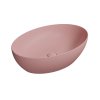 PURA keramické umyvadlo na desku, 60x42cm, blush mat