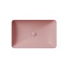 PURA keramické umyvadlo na desku 60x38cm, blush mat