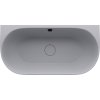 PAGODA nástěnná vana litý mramor 170x85x58cm, šedá mat