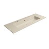 PURA keramické dvojumyvadlo Slim 122x46cm, creta mat