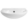 SPIRAL keramické umyvadlo 43x35cm, bílá