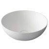 THIN umyvadlo na desku, Rockstone Ø 39 cm, bílá mat