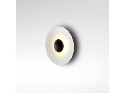 Marset Nástěnná lampa Ginger Ø 19,5 cm - černá, bílá