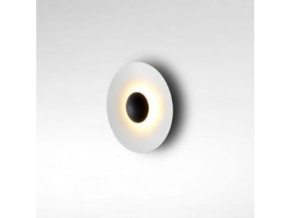 Marset Nástěnná lampa Ginger Ø 60 cm - černá, bílá