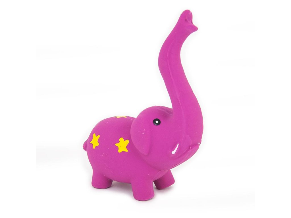Akinu hračka pro psa latex slon růžový 15cm
