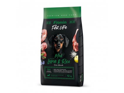 Fitmin For Life Lamb & Rice Mini kompletní krmivo pro psy 12 kg