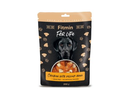 ffl dog treat chicken with calcium bone 200g h L