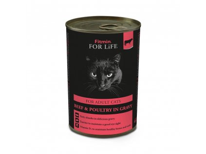 ffl cat tin adult beef 415g h L