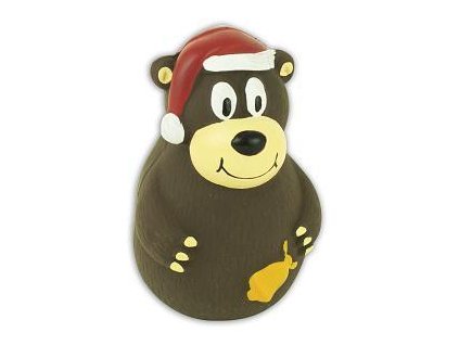 Akinu hračka pro psa latex christmas bear 12cm