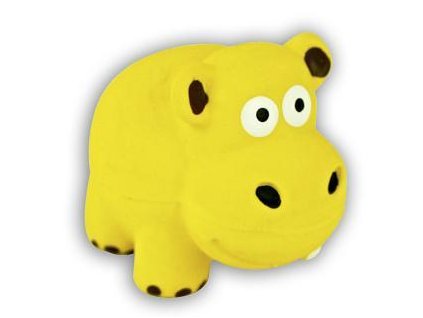 Akinu hračka pro psa latex hroch yellow 7,5cm