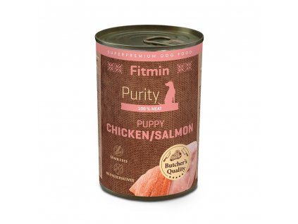 fitmin dog purity tin puppy chicken with salmon 400 g h L (1)