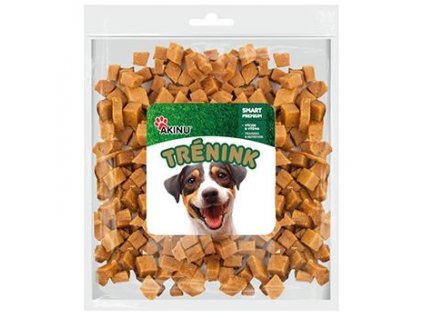 Akinu tréninkové lososové kostky pro psy 400g