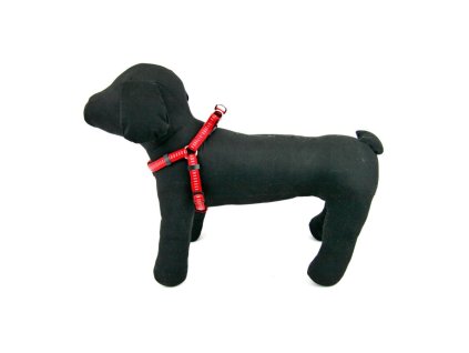 Akinu postroj nylon/neopren červený 2x50-65cm