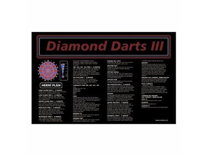 Samolepka "herní plán" Vofotronix Diamond Darts 3 Verze 1
