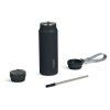 Termo láhev s ​​integrovaným brčkem a popruhem Dometic STRAW 1L, SLATE