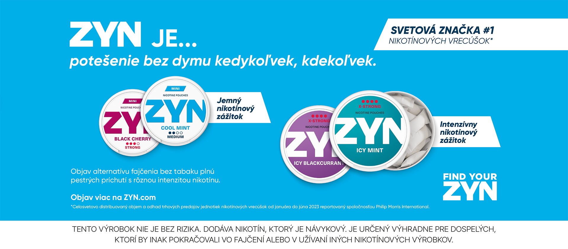 ZYN produkty