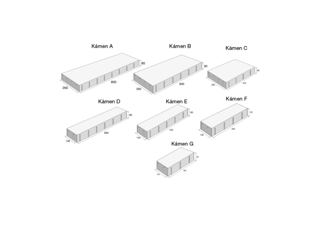 Dlažba SETIMO MIX s úpravou PCT, __ x __ x 80 mm