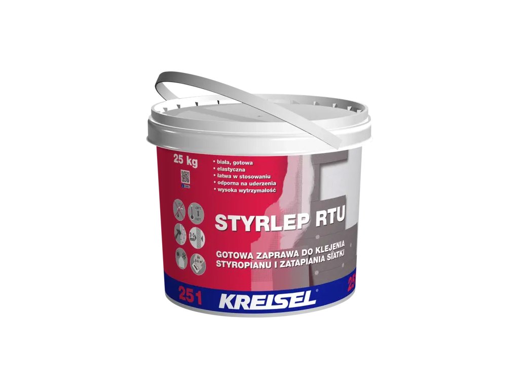 Disperzné lepidlo na lepenie a stierkovanie EPS, XPS a MW DISPERLEP 251 (Farba biela)