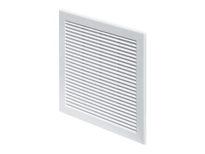 Mriežka vetracia so sieťovinou 200 × 200 mm biela