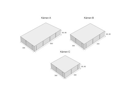 Dlažba ALTERNO III MIX, __ x __ x 60 mm