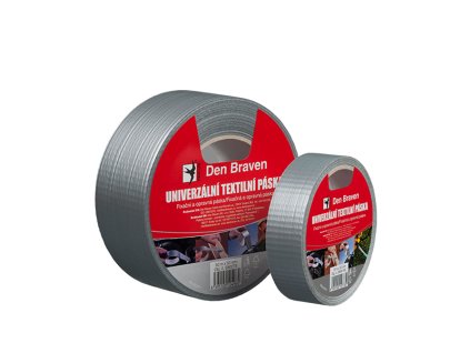 Univerzálna textilná páska 38 mm, dĺžka 50 m strieborná