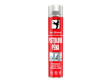 Pištoľová pena 750 ml pištoľová dóza (červená plechovka) žltá