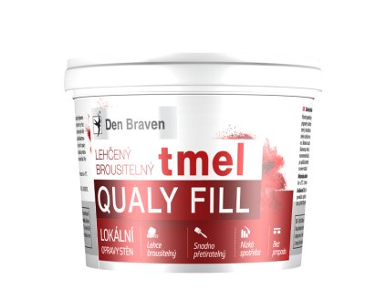 Ľahčený brúsiteľný tmel (Qualy Fill) 250 ml kelímok biela