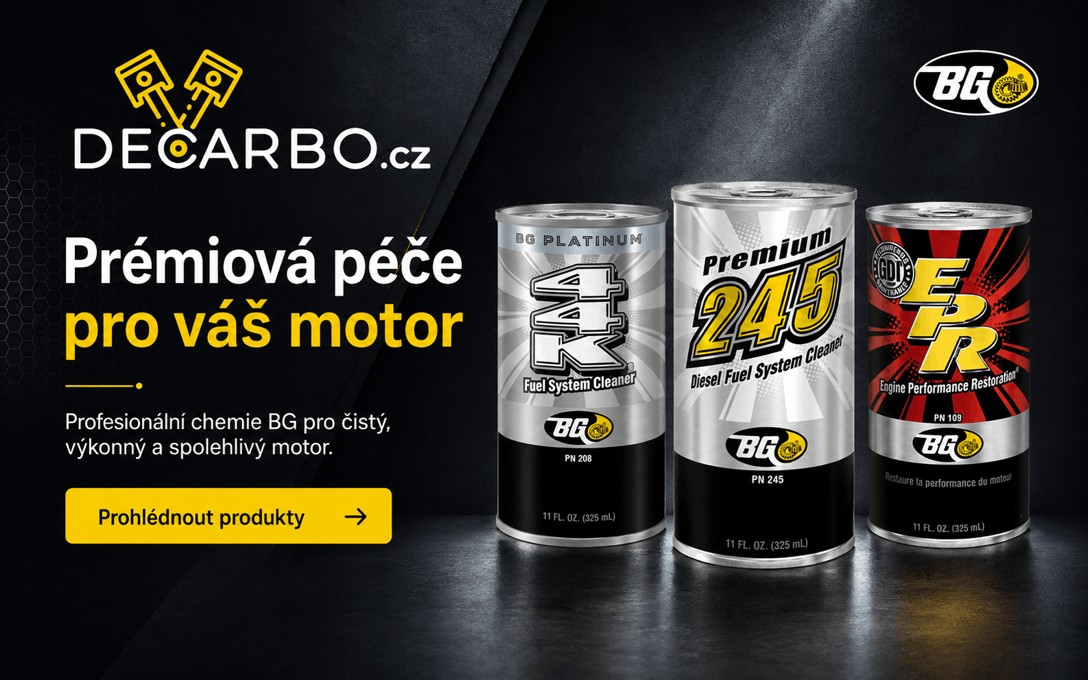 Decarbo BG products mobile