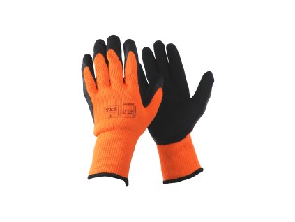 rukavice yes winter s pu dlani a upletem velikost 9