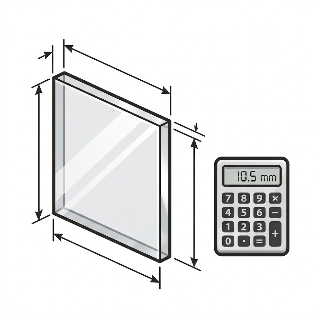 Kalkulačka doporučených rozměrů plexiskla do boxu