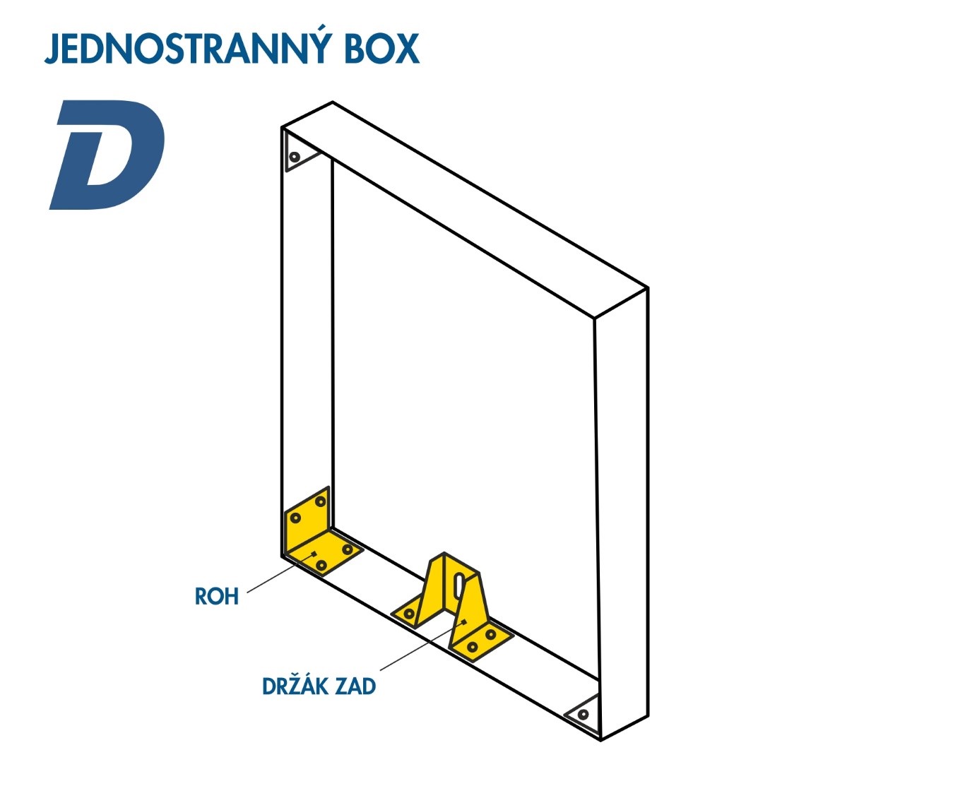 Jednostranný box Dencop Lighting