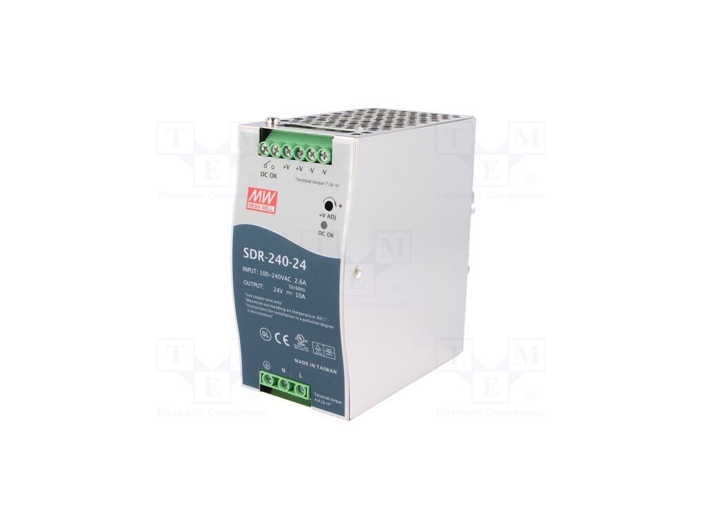 MEAN WELL SDR-240-24 - Dencop Lighting spol. s r.o.