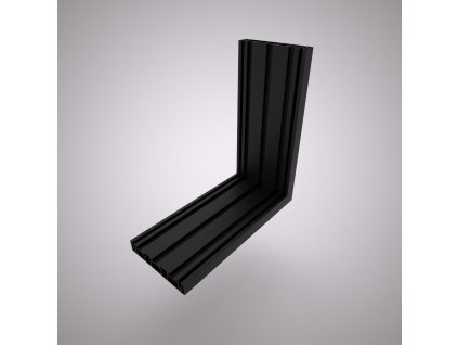 Plastový profil 90 mm černý